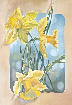 Framed Daffodils Print