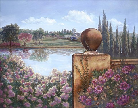 Framed Pond With Wall Print