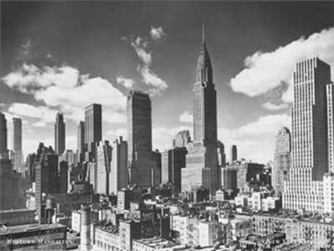 Framed Midtown Manhattan, NYC, c.1939 Print