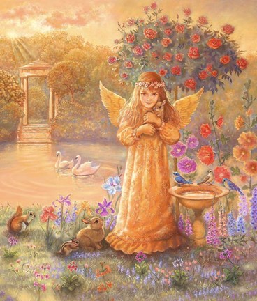 Framed Protecting Angel Print