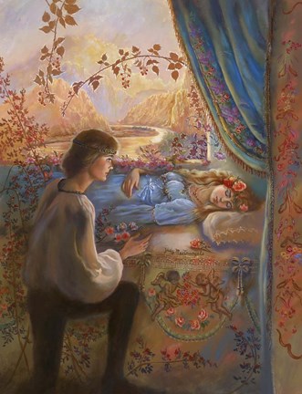 Framed Sleeping Beauty Print