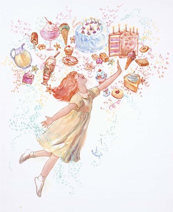 Framed Birthday Goodies Print