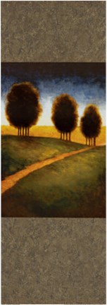 Framed Lighted Path I Print