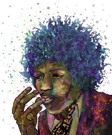 Framed Jimi Hendrix I Print
