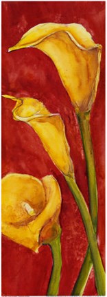 Framed Calle in Rosso Print