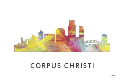 Framed Corpus Christi Texas Print
