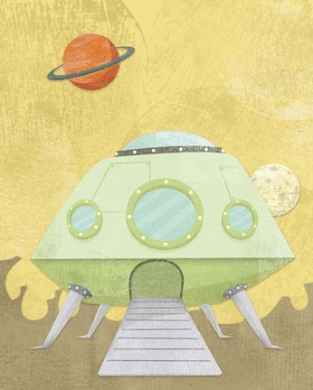 Framed Kids Alien Print