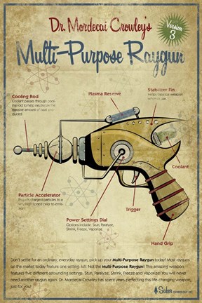 Framed Raygun Print