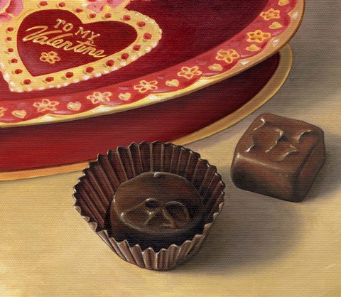 Framed Apple Valentine Candy Print