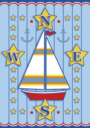 Framed Nautical III Print