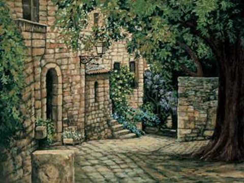 Framed Ruelle de Village I Print