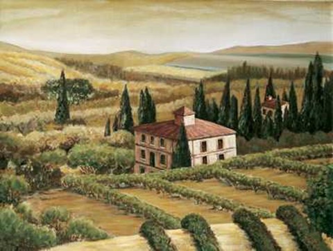 Framed Vintage Sunrise I Print