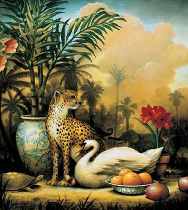 Framed Peaceable Kingdom Print