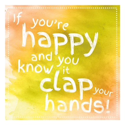Framed Clap Your Hands 2 Print