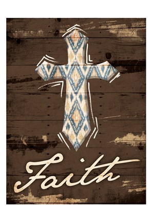 Framed Faith Cross Print