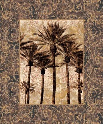 Framed Palm Collage II Print