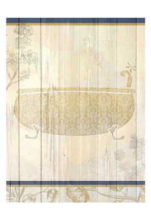 Framed Golden Bath 1 Print