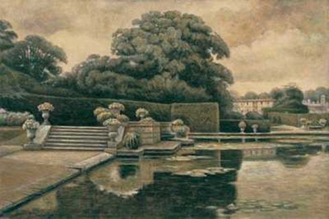 Framed Classical Garden II Print