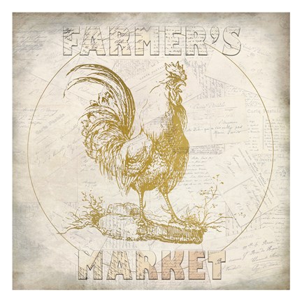 Framed Golden Farmers Market Print