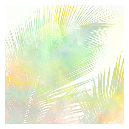 Framed Watercolor Palm 2 Print