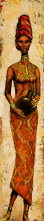 Framed African Woman II Print