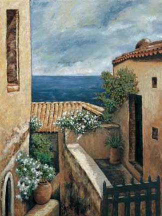 Framed Thomas Young - Coastal Village I Size 23.75x31.5 Print