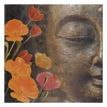 Framed Floral Zen 1 Print