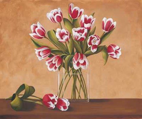 Framed Tulipes Dans un Vase Print