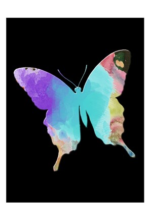 Framed Butterfly Watercolor Print