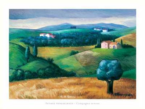 Framed Campagna Senese Print