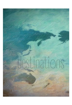 Framed Destinations 1 Print