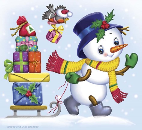 Framed New Year&#39;s Gifts Print