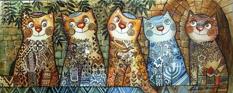 Framed Cats Of Israel Print