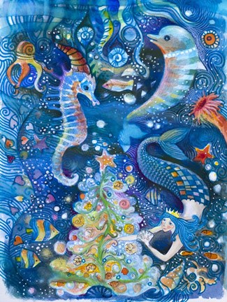 Framed In the Sea Print