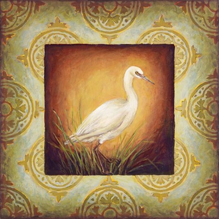 Framed Woodside Egret Print