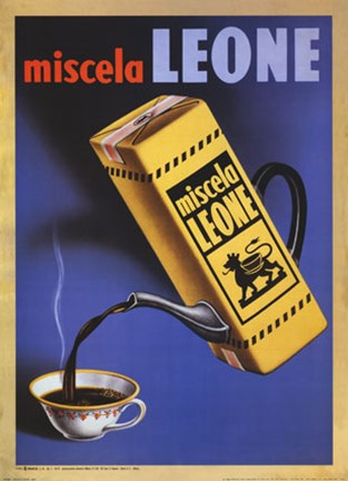 Framed Miscela Leone 1950 Print