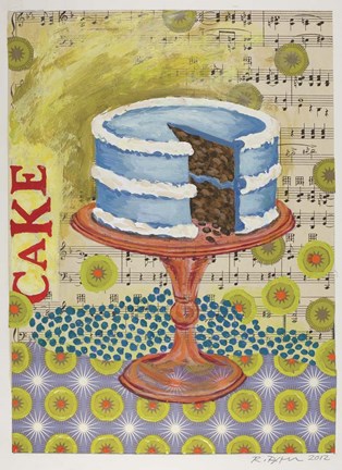 Framed Birthday Cake Print
