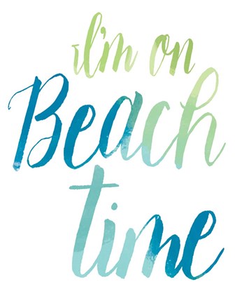 Framed Beach time Print