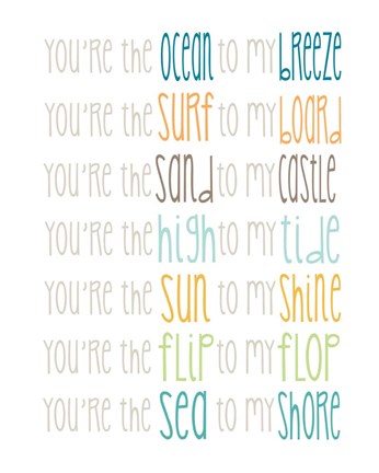 Framed You're the Sun to my Shine Print