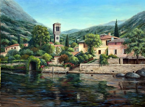 Framed Symbol of the Lake Print