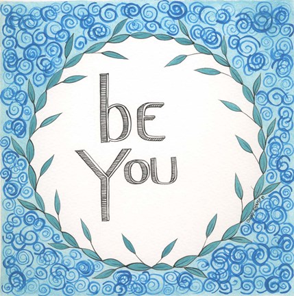 Framed Be You Swirls Print