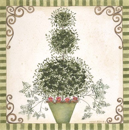 Framed Topiary II Print