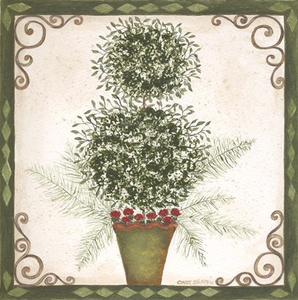 Framed Topiary IV Print