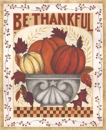 Framed Be Thankful Print