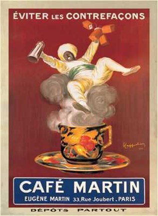 Framed Cafe Martin Print