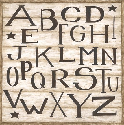 Framed Alphabet Print