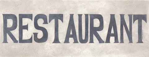 Framed Restaurant Print