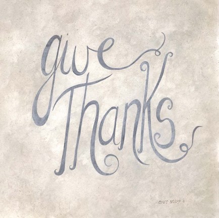 Framed Give Thanks Print