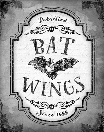 Framed Bat Wings Print