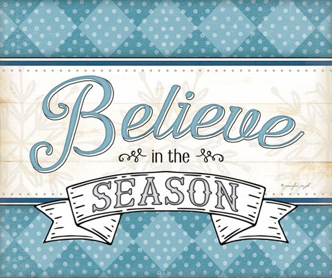 Framed Believe in the Season Print